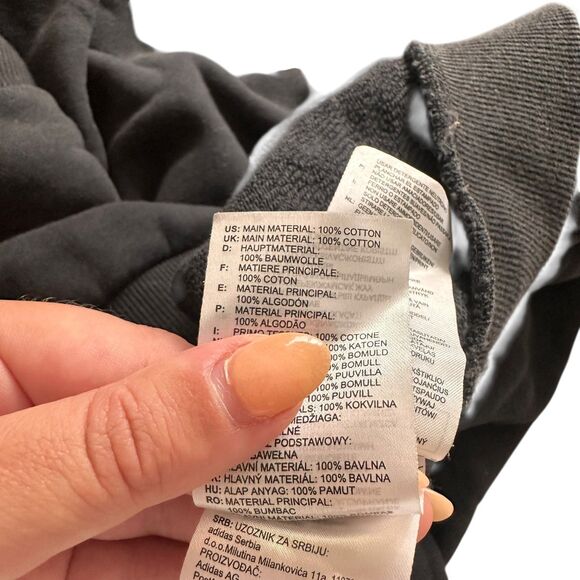 ADIDAS Leopard Print Black Hoodie Small - Picture 6 of 6